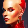 Bald Woman Diamond Painting