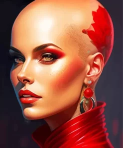 Bald Woman Diamond Painting