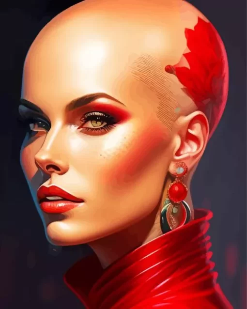 Bald Woman Diamond Painting