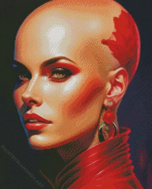 Bald Woman Diamond Painting