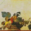 Basket Of Fruit By Caravaggio Diamond Painting