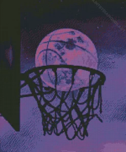 Basketball Moon Diamond Painting