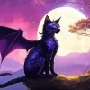 Bat And Cat Diamond Painting