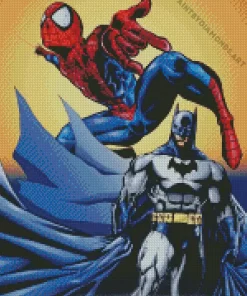 Batman And Deadpool Diamond Painting