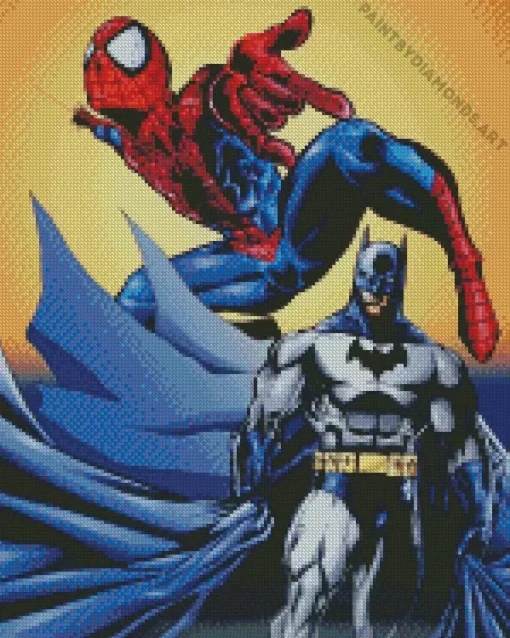 Batman And Deadpool Diamond Painting