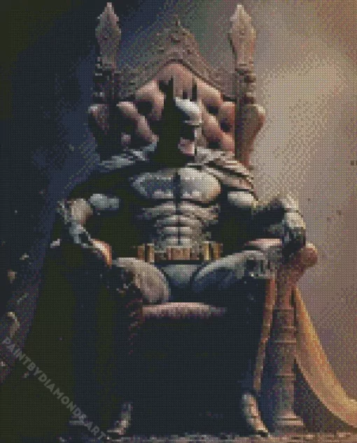 Batman On A Throne Diamond Painting