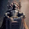 Batman On A Throne Diamond Painting