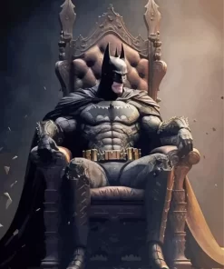 Batman On A Throne Diamond Painting