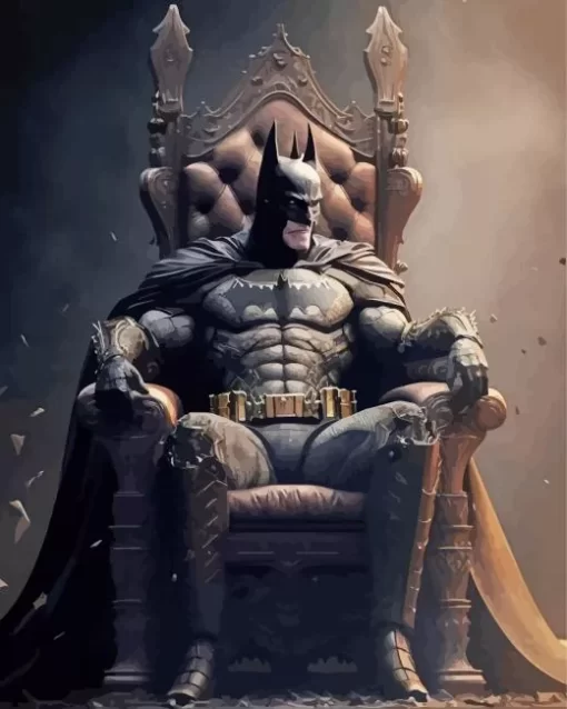 Batman On A Throne Diamond Painting