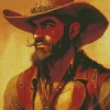 Bearded Cowboy Diamond Painting