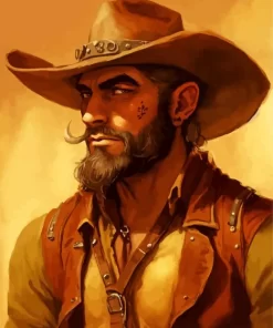 Bearded Cowboy Diamond Painting