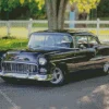 Black 55 Chevy Bel Air Diamond Painting