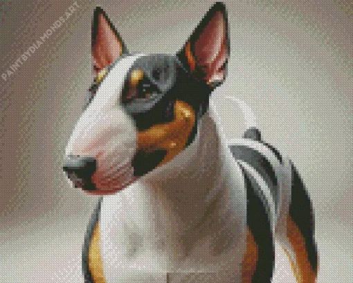 Black And Brown Bull Terrier Diamond Painting