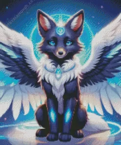 Black Fox Diamond Painting