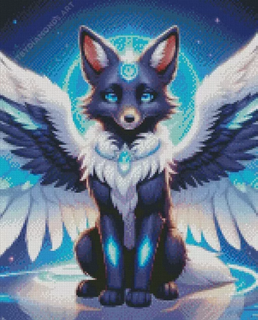 Black Fox Diamond Painting