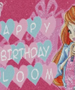 Bloom Winx Birthday Diamond Painting