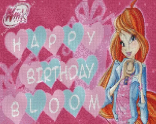 Bloom Winx Birthday Diamond Painting