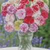 Blooming Carnation Vase Diamond Painting