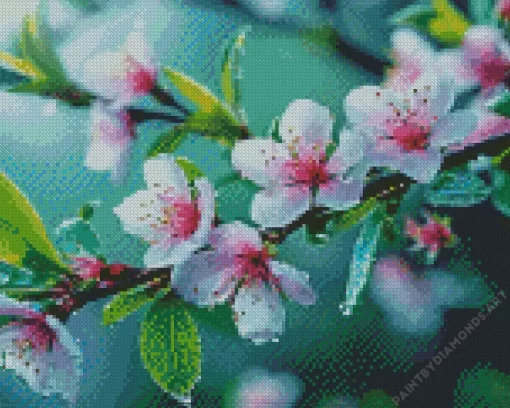 Blossom Flowers Branch Diamond Painting