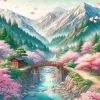 Blossom Landscape Diamond Painting