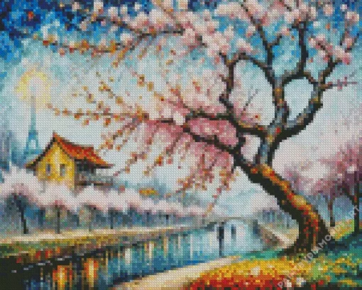 Blossom Tree Art Diamond Painting