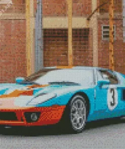 Blue And Orange GT40 Diamond Painting