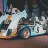 Blue And Orange GT40 Car Diamond Painting