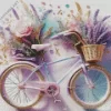 Blue And Pink Bike Diamond Painting