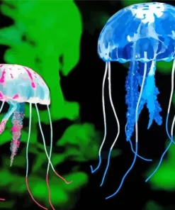 Blue And Pink Jellyfish Diamond Painting