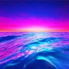 Blue And Pink Sunset Sea Diamond Painting