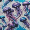 Blue And Purple Jellyfish Diamond Painting