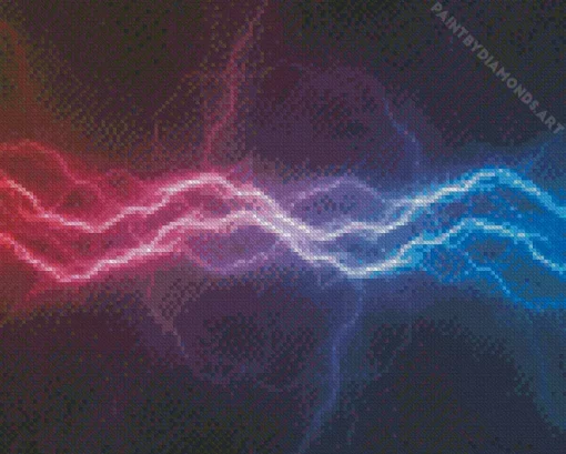 Blue And Purple Lightning Diamond Painting