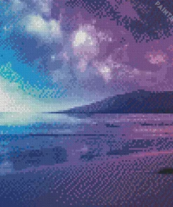 Blue And Purple Sunset Diamond Painting