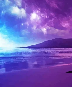 Blue And Purple Sunset Diamond Painting