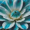 Blue And White Flower Diamond Painting