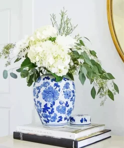 Blue And White Flower Vase Diamond Painting