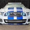 Blue And White Mustang Sport Car Diamond Painting