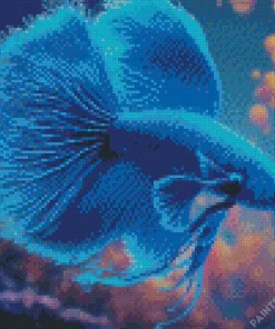 Blue Betta Fish Diamond Painting