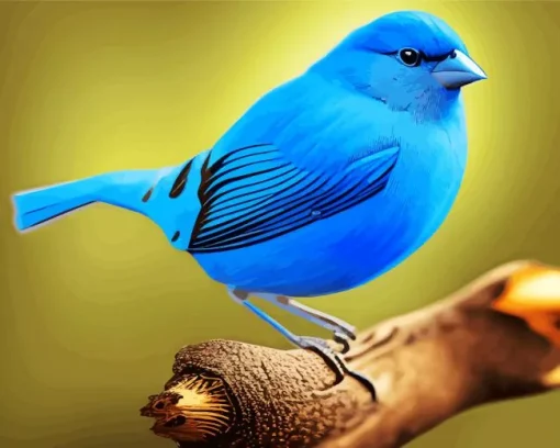 Blue Canary Bird Diamond Painting