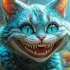 Blue Cheshire Cat Diamond Painting