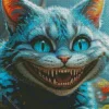 Blue Cheshire Cat Diamond Painting