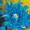 Blue Chrysanthemum Diamond Painting