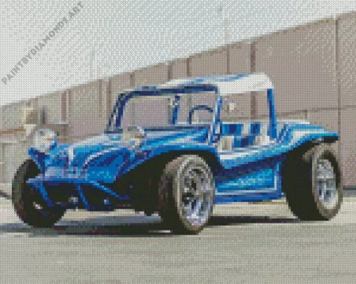 Blue Dune Buggy Diamond Painting