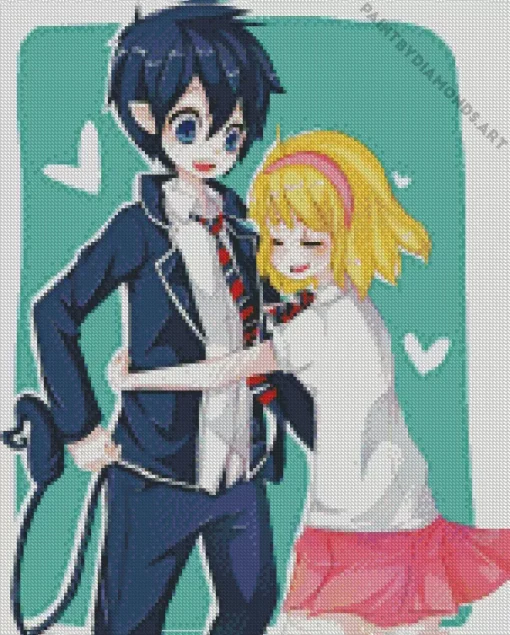 Blue Exorcist Rin And Shiemi Diamond Painting