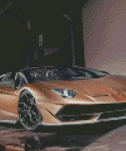 Brown Fancy Lambo Diamond Painting