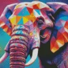 Colorful Elephant Art Diamond Painting