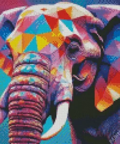 Colorful Elephant Art Diamond Painting