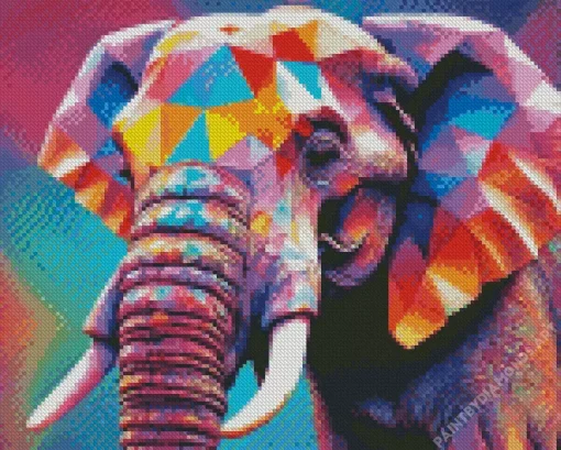 Colorful Elephant Art Diamond Painting