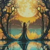 Cool Fairy Moon Art Diamond Painting