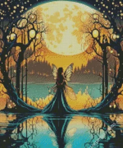 Cool Fairy Moon Art Diamond Painting